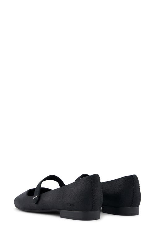 Shop Toms Bianca Mary Jane Flat In Black