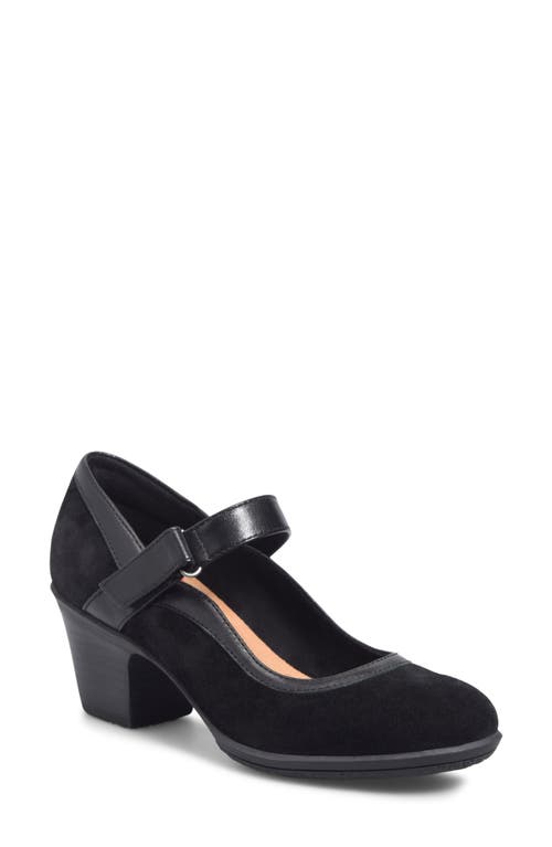 Shop Comfortiva Barnes Mary Jane Pump In Black Suede