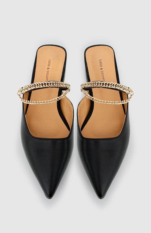 Belle & Bloom On The Go Leather Flat - Black
