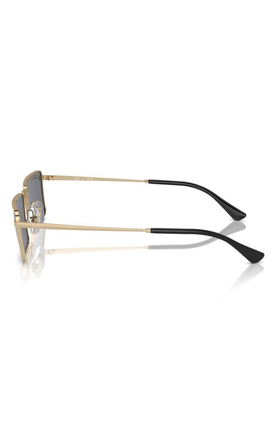 Ray Ban Ray-ban Emy 56mm Rectangular Sunglasses In Light Gold