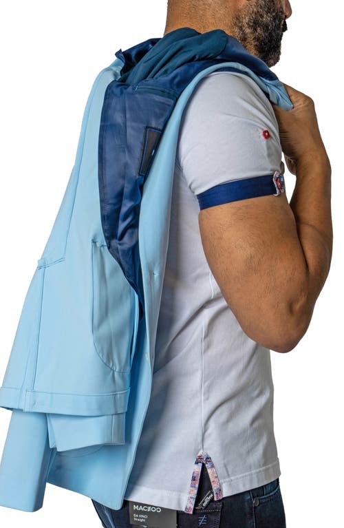 Shop Maceoo Nigelle Stretch Jacket & Removable Hooded Bib In Blue