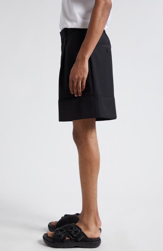 Shop Simone Rocha Sculpted Newsboy Tailored Shorts In Black