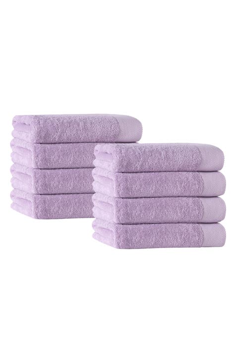 Modern Threads 6 Piece Yarn Dyed Jacquard/Solid Towel Set, Ophelia, STONE.