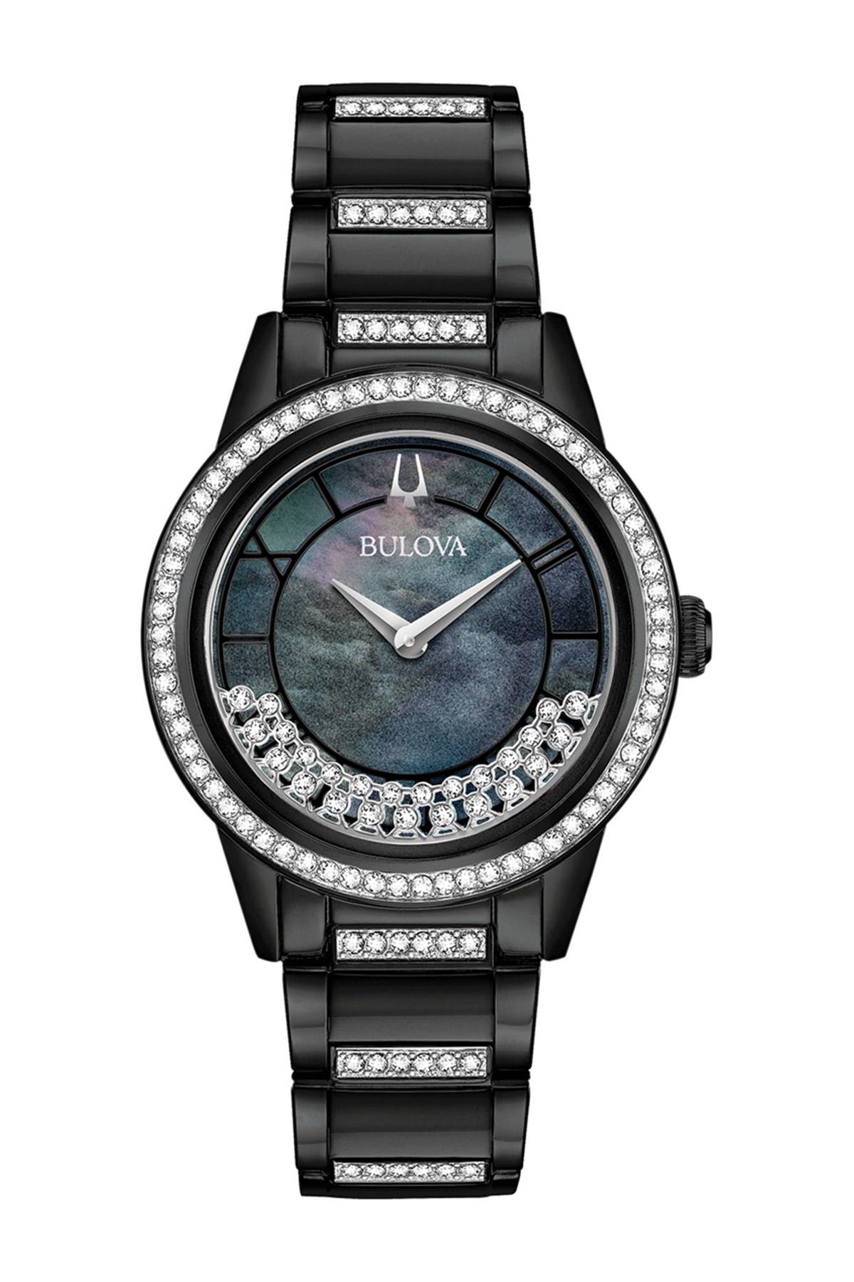 bulova swarovski crystal women's watch