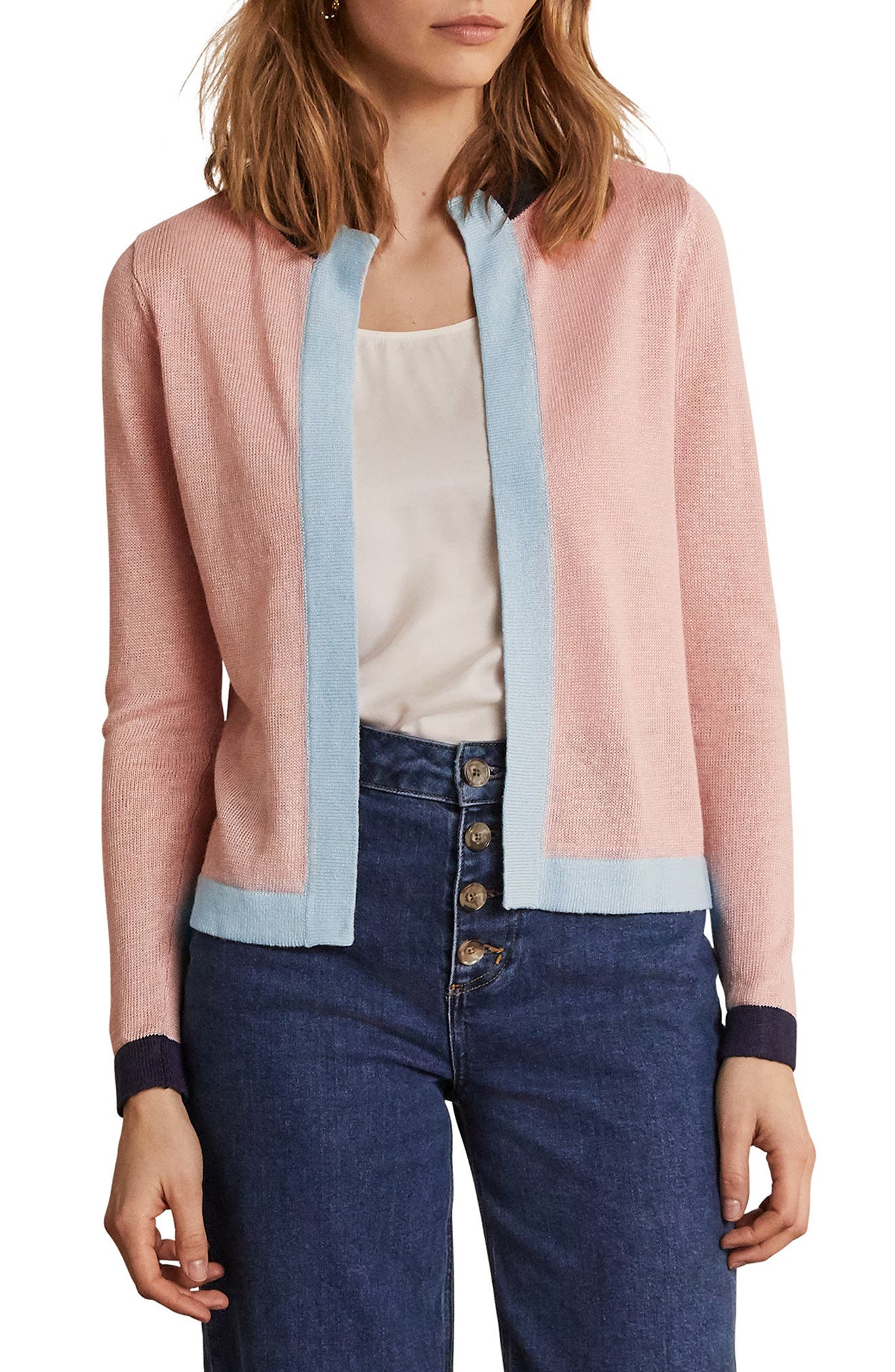 plus size blush cardigan