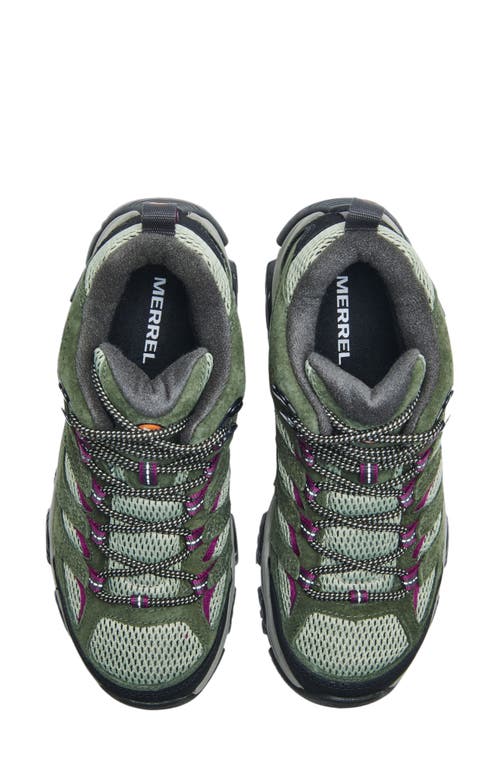 Merrell Moab 3 Waterproof Mid Hiking Boot In Mulberry
