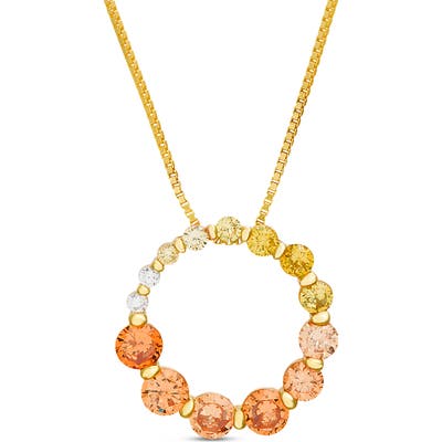 Lesa Michele Cubic Zirconia Pendant Necklace
