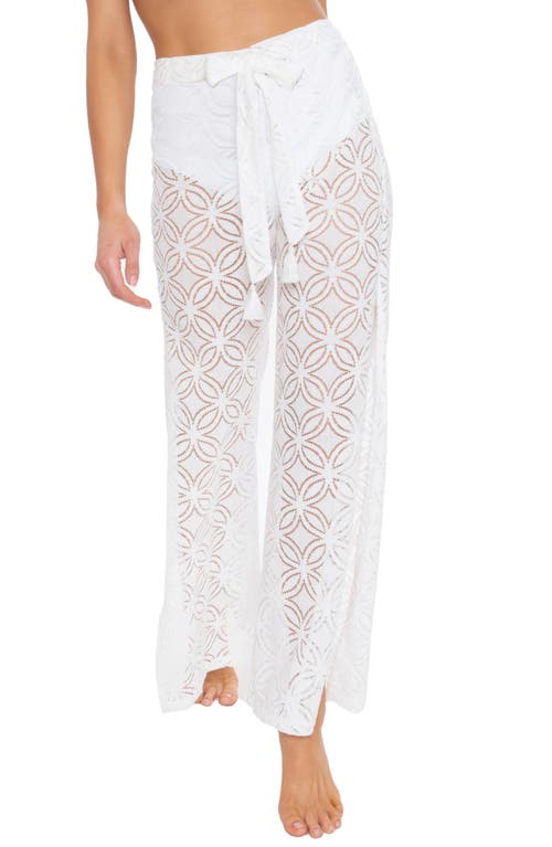 Pacheco Wide Leg Cover-Up Pants in White