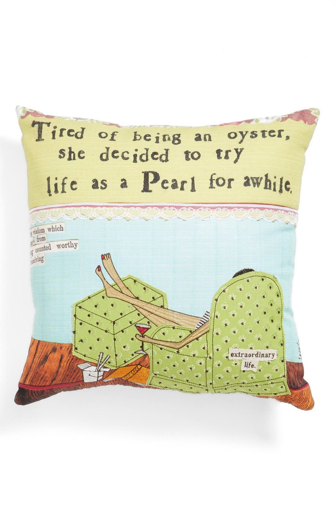 Creative CoOp 'Oyster/Pearl' Pillow Nordstrom