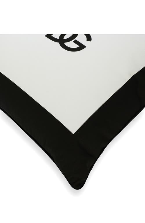 Dolce & Gabbana Dolce&gabbana Dg Logo Accent Pillow In White