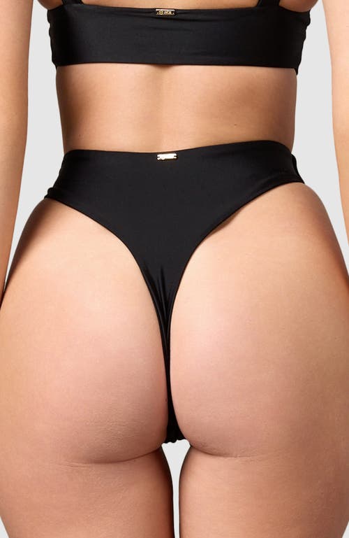 Shop Mbm Swim Wish Bikini Bottom In Black