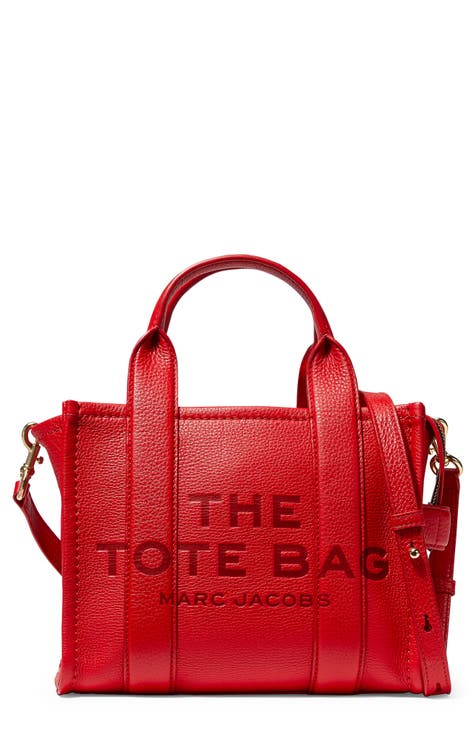 small red handbag