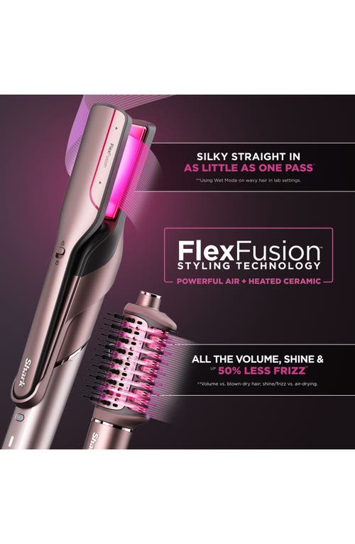 Shark Flexfusion™ Air & Ceramic System With Air Straightener For Straight & Wavy Hair In Cosmic Blush