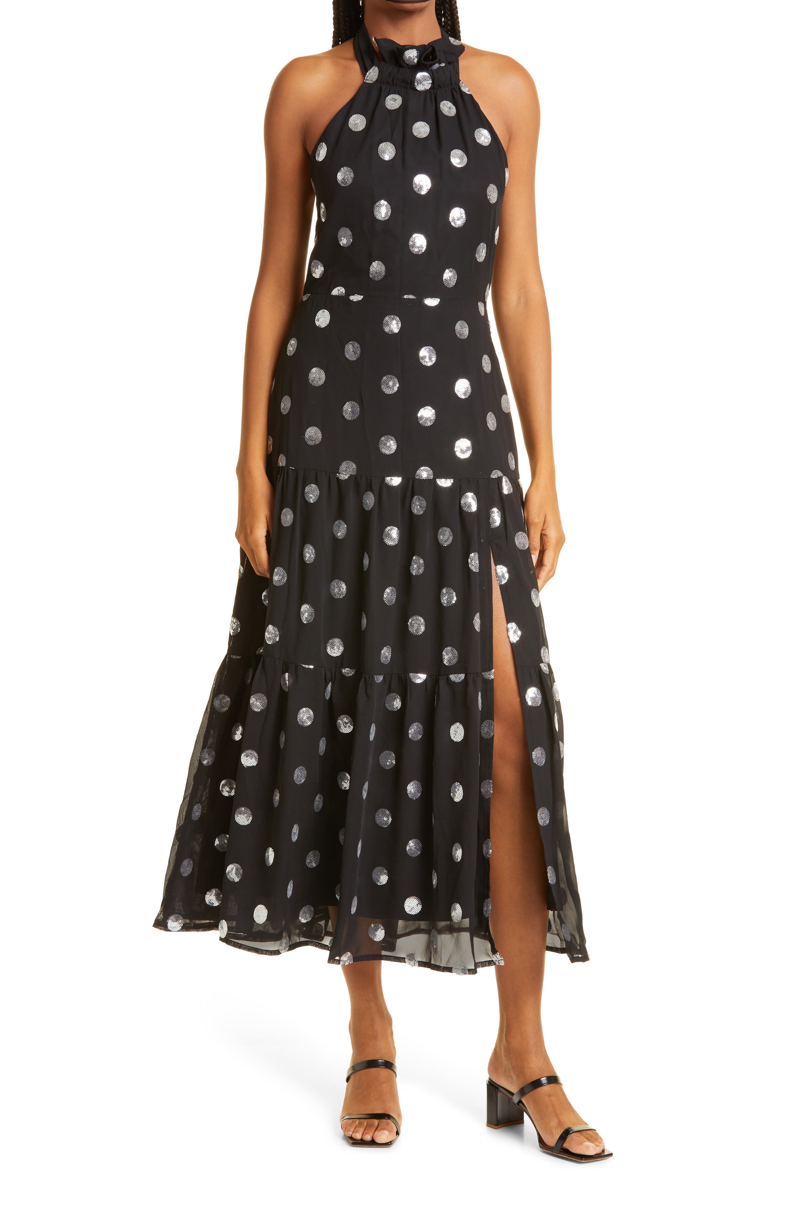milly slip sequin dress