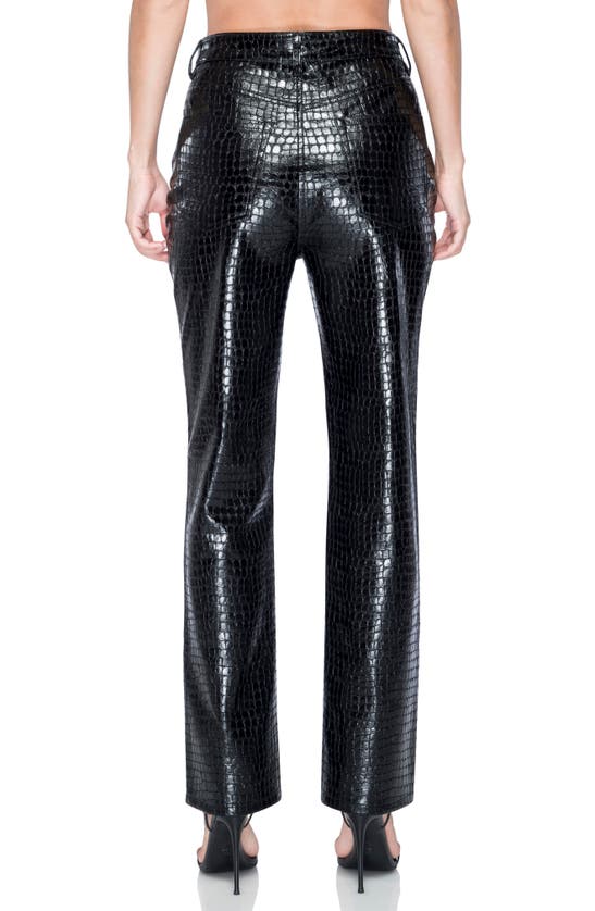 AFRM AFRM HESTON FAUX LEATHER STRAIGHT LEG PANTS