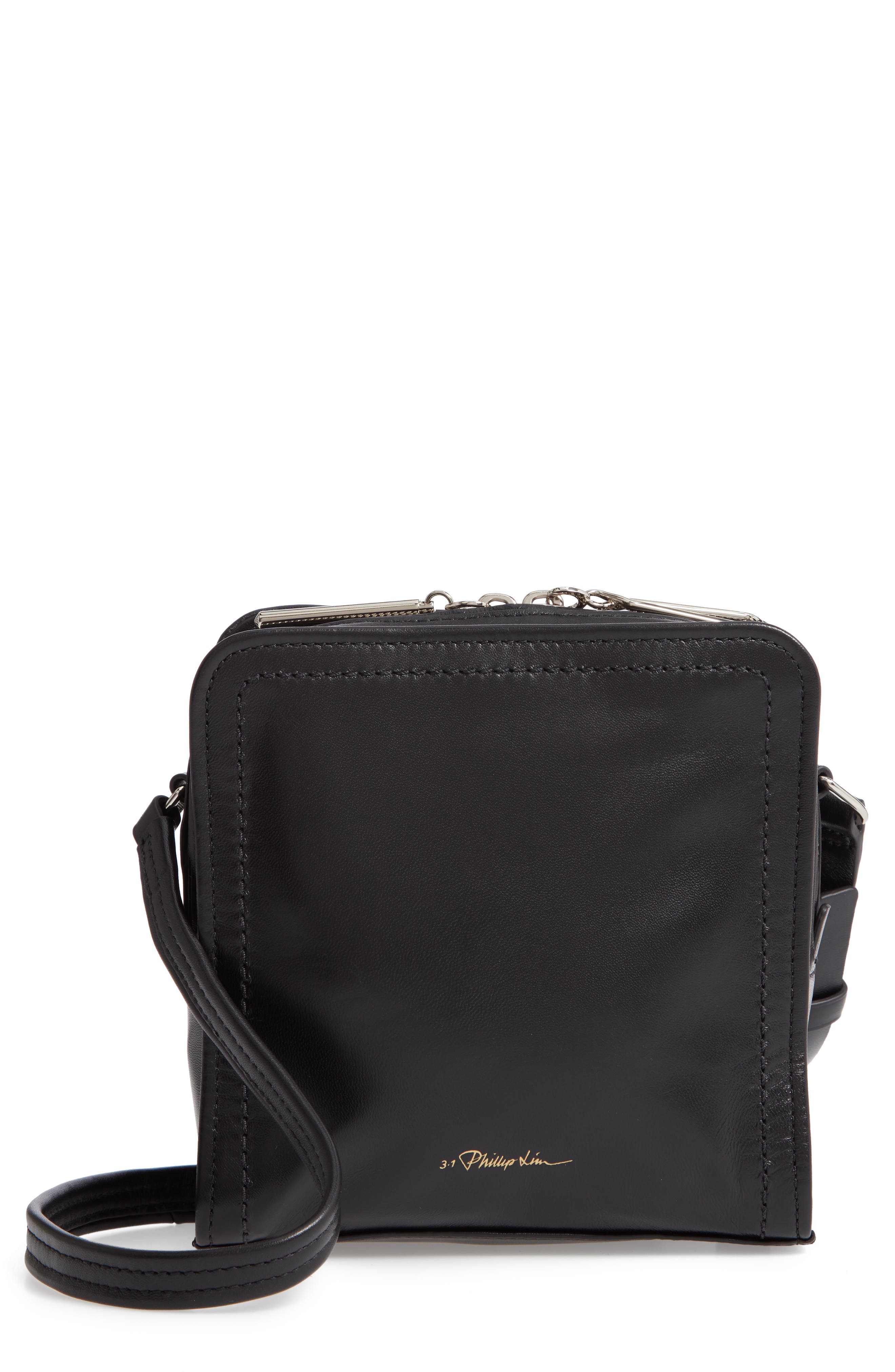 3.1 phillip lim hudson square mini leather shoulder bag