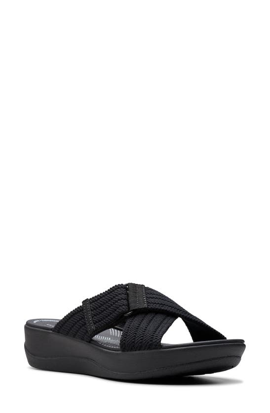 Shop Clarks Arla Wave Sandal In Black