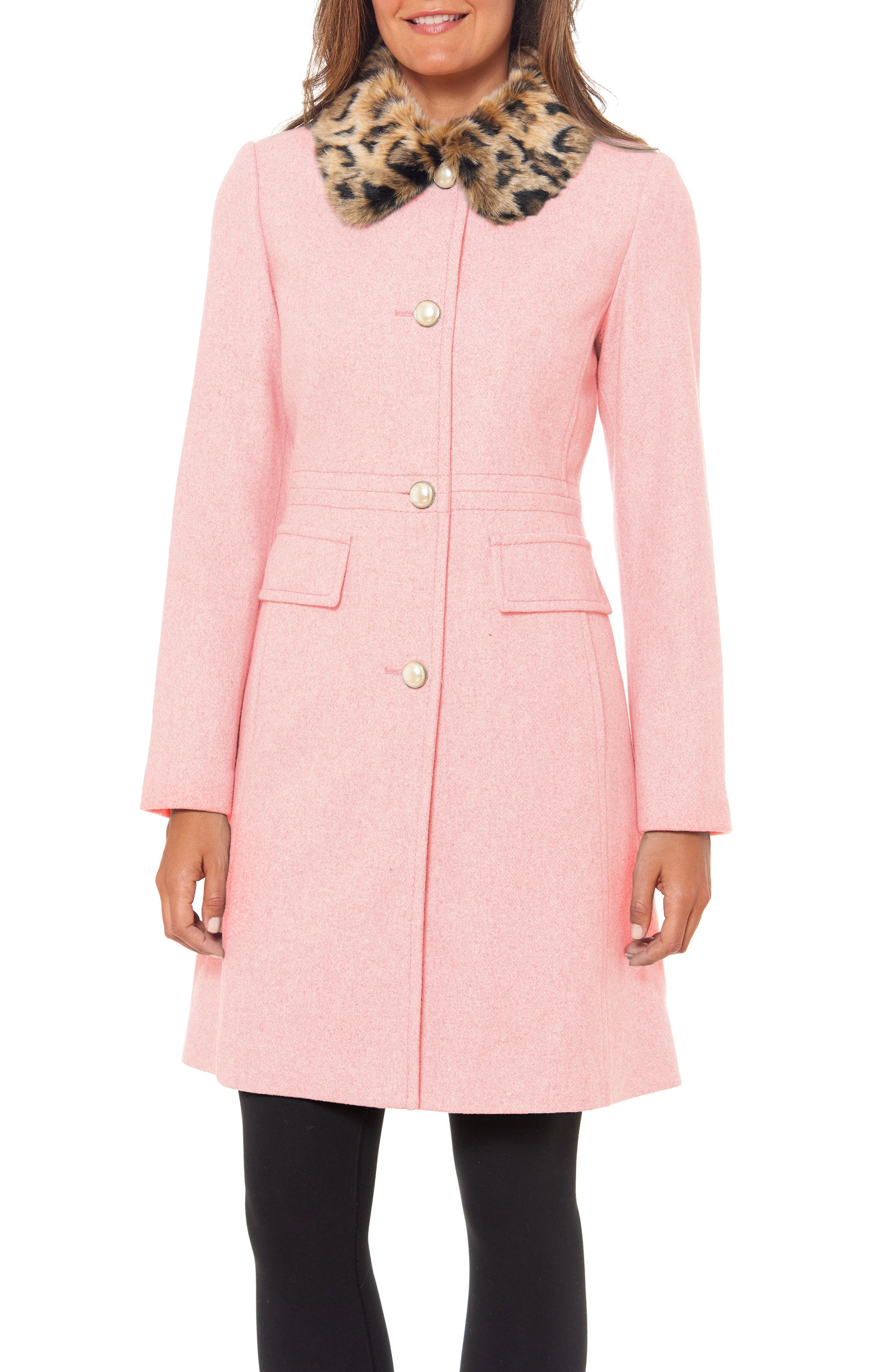 kate spade fit and flare wool coat