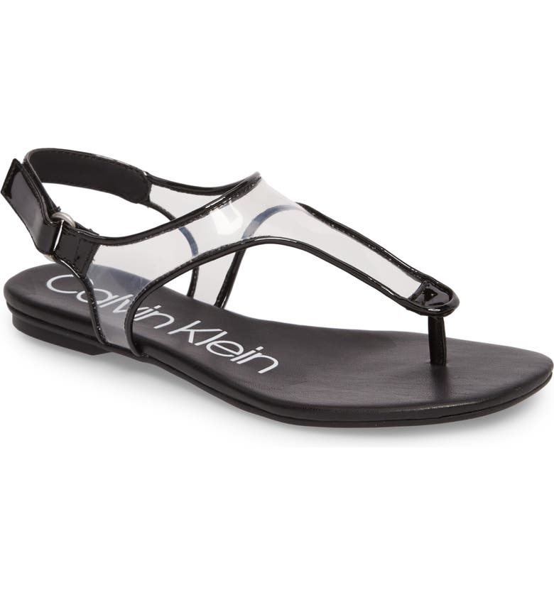 Calvin Klein Shilo Clear Strap Sandal (Women) | Nordstrom