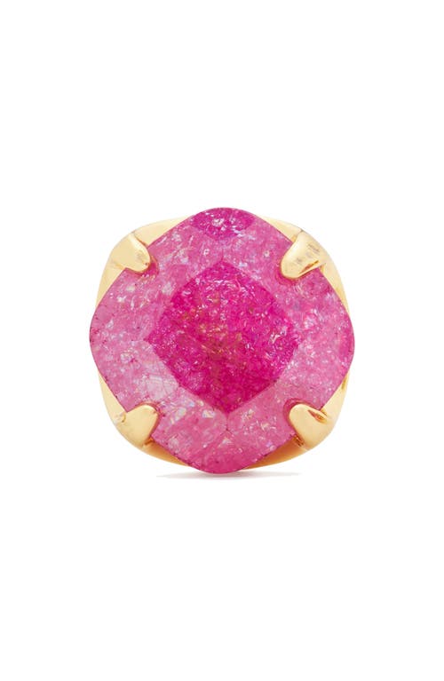 Shop Kate Spade New York Pop Of Joy Cubic Zirconia Stud Earrings In Fuchsia.