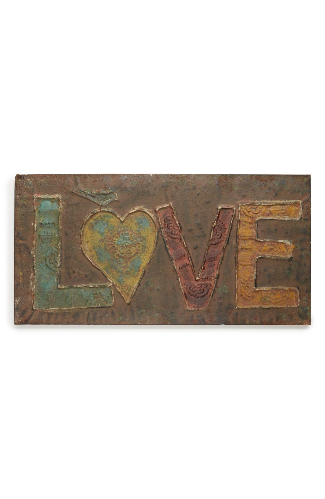 Creative CoOp 'Love Heart' Embossed Iron Wall Plaque Nordstrom