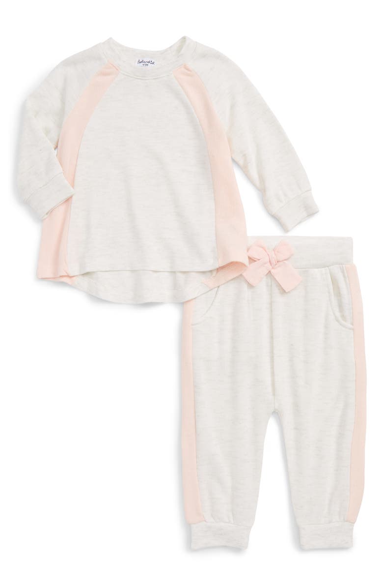 Splendid Knit Sweatshirt & Sweatpants Set (Baby Girls) | Nordstrom