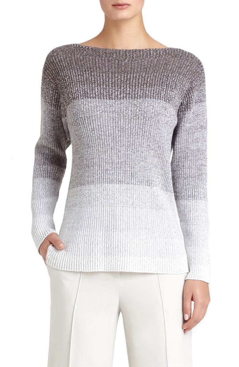 Lafayette 148 New York Wool Rib Knit Dégradé Sweater | Nordstrom