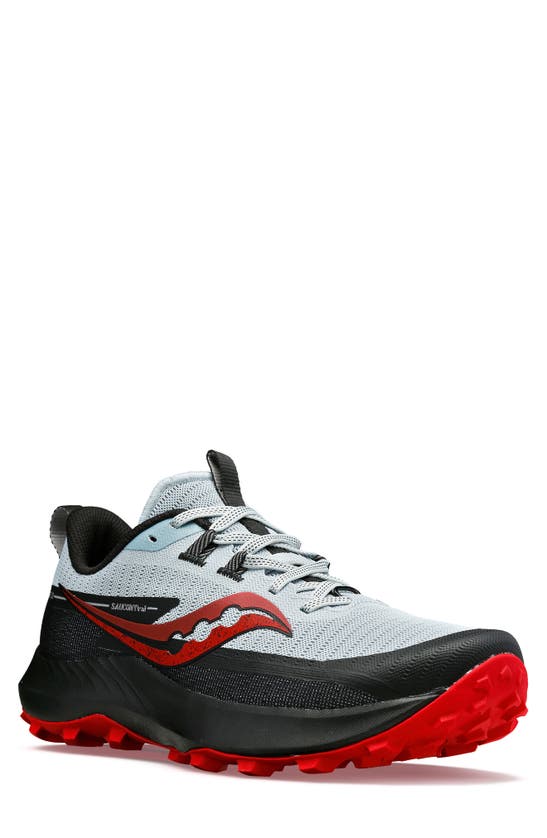 Saucony Peregrine 13 Running Shoe In Vapor/ Poppy