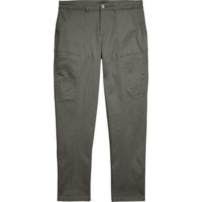 Plus Size Wit & Wisdom Flex-Ellent High Waist Stretch Cotton Cargo Pants, Green (Plus Size) (Nordstrom Exclusive)