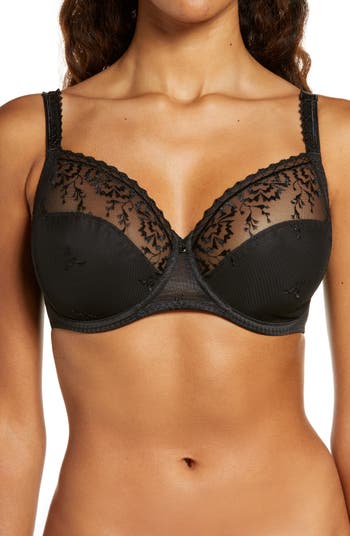 Chantelle Chic Essential Bra Covering Spacer Moulded Underwired Bras  Lingerie Black