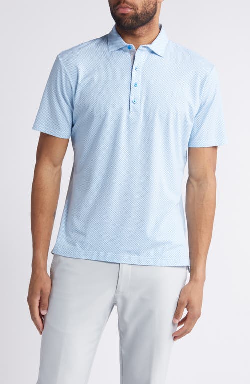 Linxter Microdot Cotton & Lyocell Blend Golf Polo in Victory