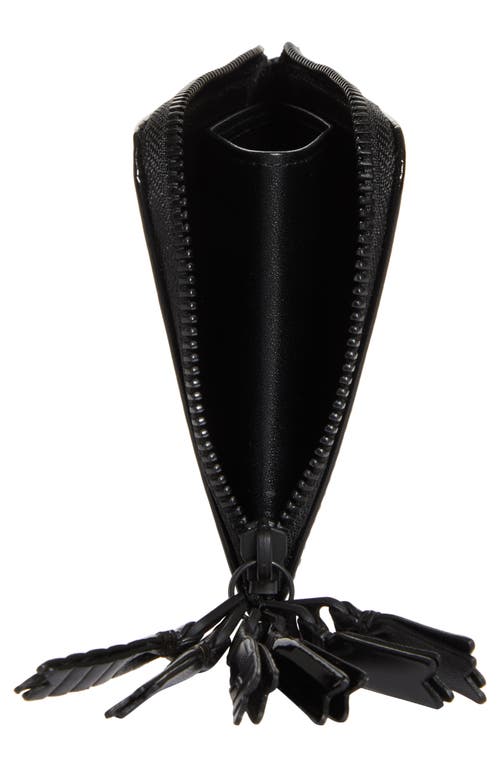 COMME DES GARÇONS COMME DES GARÇONS WALLETS ZIPPER MEDLEY LEATHER HALF ZIP WALLET