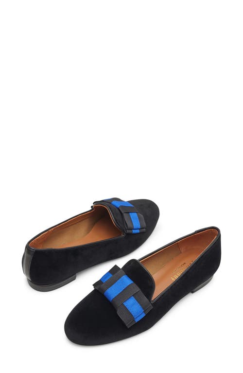 Shop Jon Josef Gatsby Bow Velvet Venetian Loafer In Black Velvet