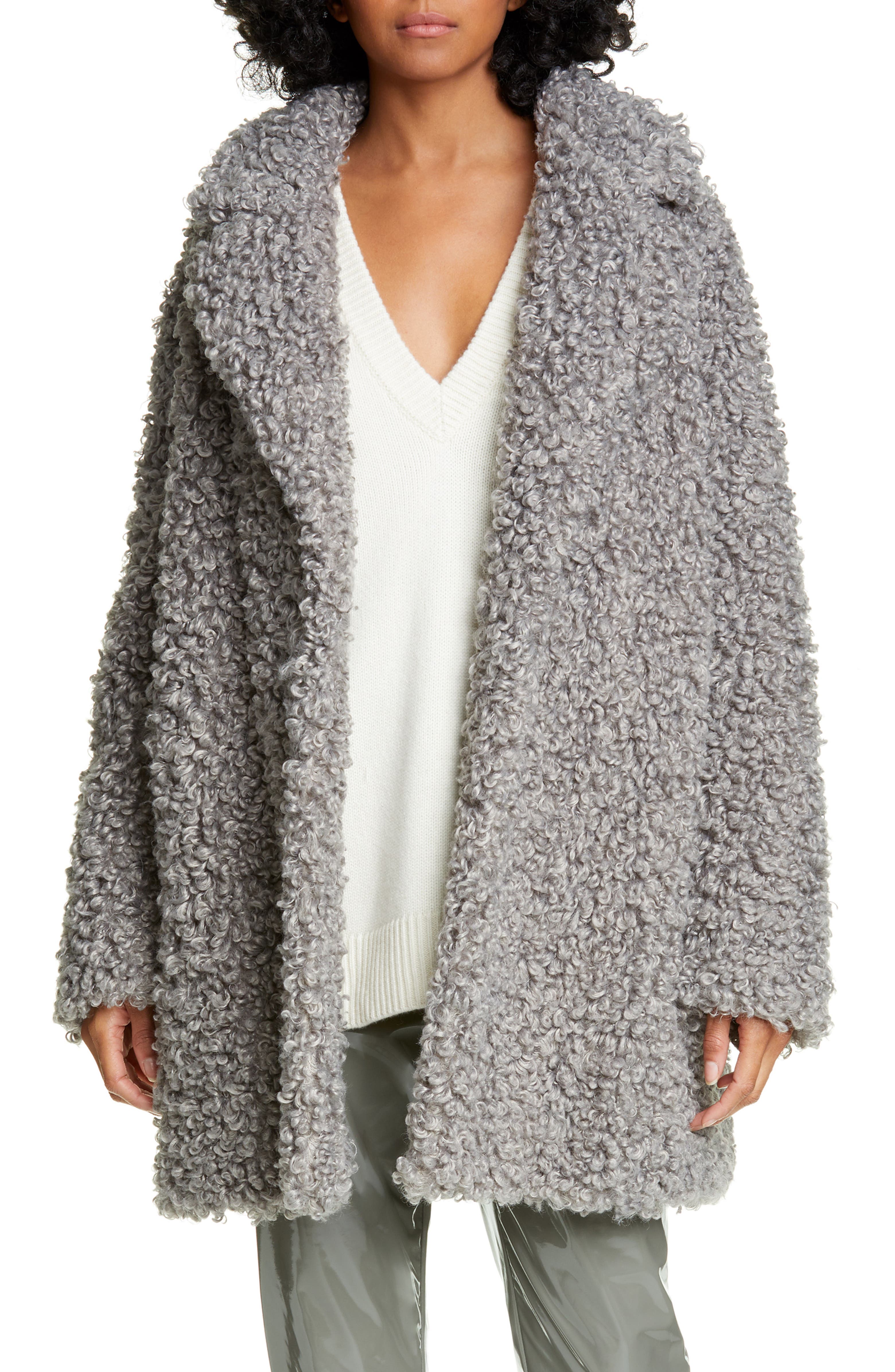 Tibi Curly Faux Shearling Coat | Nordstrom