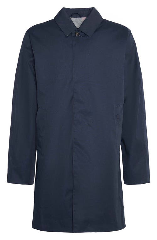 Shop Barbour Lorden Waterproof Mac Jacket In Navy/blue Granite Tartan