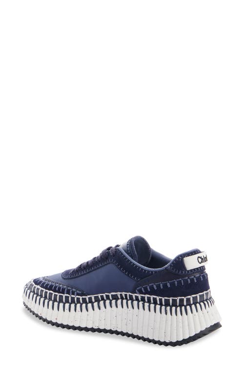 Shop Chloé Nama Platform Sneaker In Night Sky