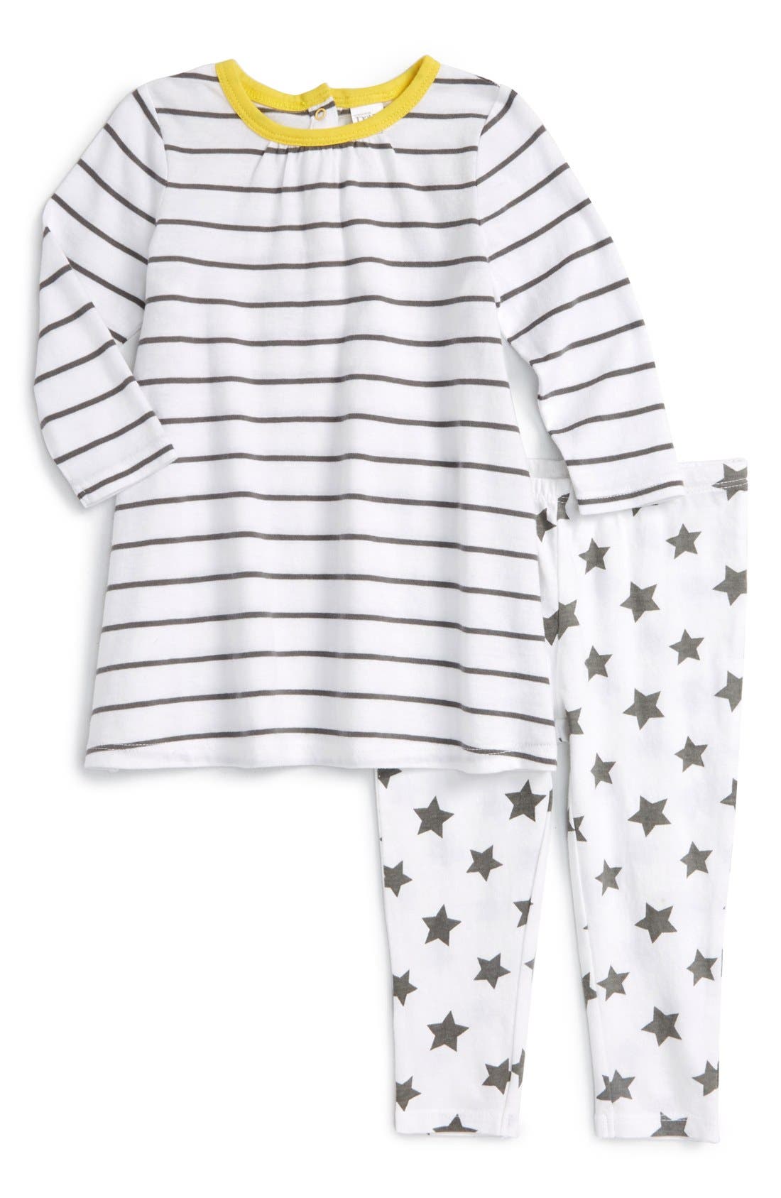 Nordstrom Baby Stripe Long Sleeve Dress & Pants (Baby Girls) Nordstrom
