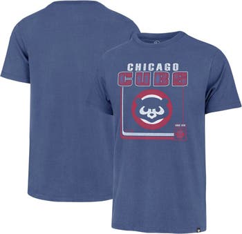 47 Men's '47 Royal Chicago Cubs Cooperstown Collection Borderline Franklin  T-Shirt