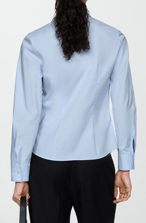 Mango Chemise In Sky Blue