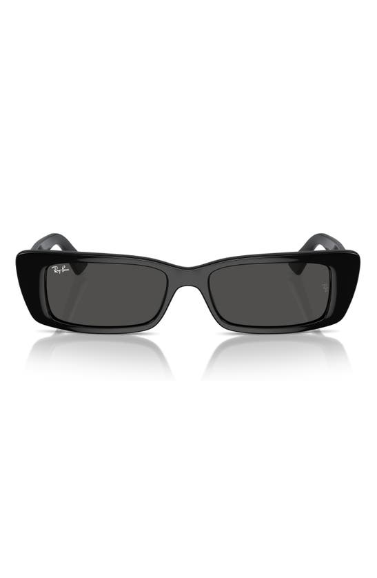 Ray Ban Teru 54mm Rectangle Sunglasses In Black