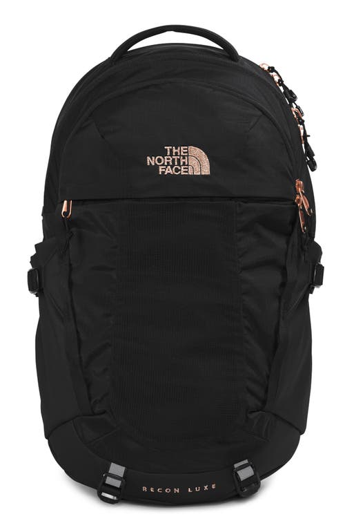 Shop The North Face Recon Luxe Backpack In Tnf Black/burnt Coral-npf