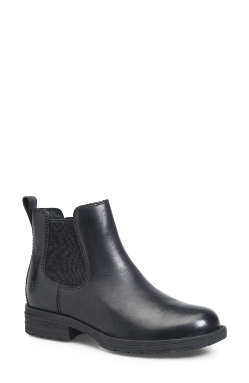 Cove Waterproof Chelsea Boot in Black Distressed Leather