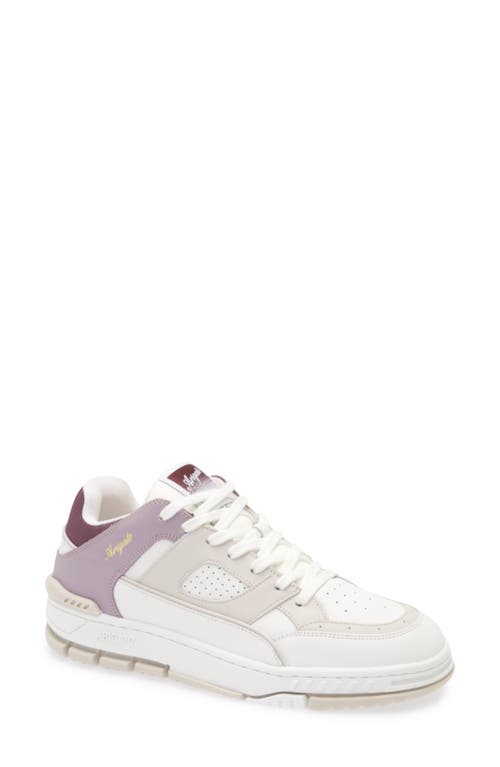 Axel Arigato Area Lo Sneaker In White/lilac