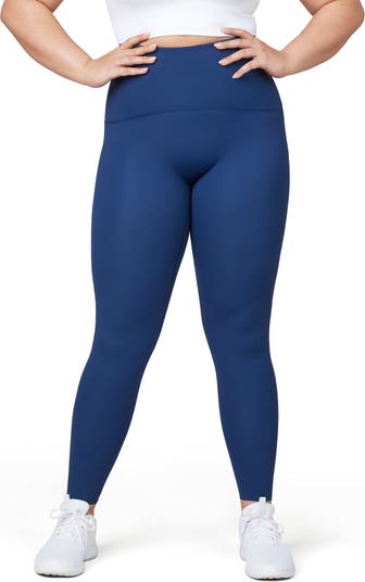 Spanx By Sara Blakely Size S Booty Boost Active Blue/Black Camouflage  Leggings - Flying Ketchup