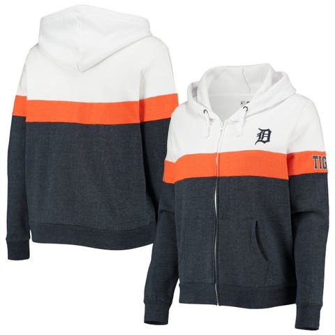 Women's Fanatics Branded Orange Denver Broncos Iconic Cotton Fleece Checklist Pullover Hoodie Size: 3XL