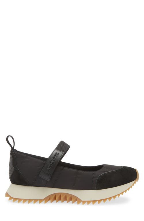 Moncler Pacey Ballet Mary Jane Sneaker In Black