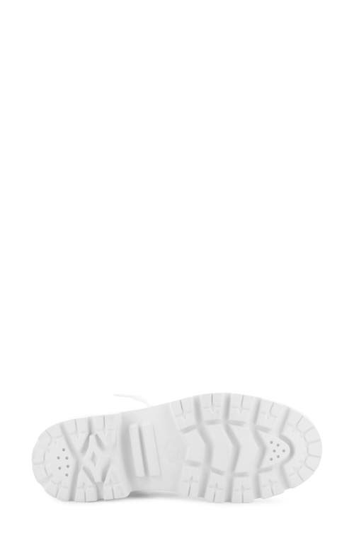 Palladium Pallabase Leather Bootie In White/black