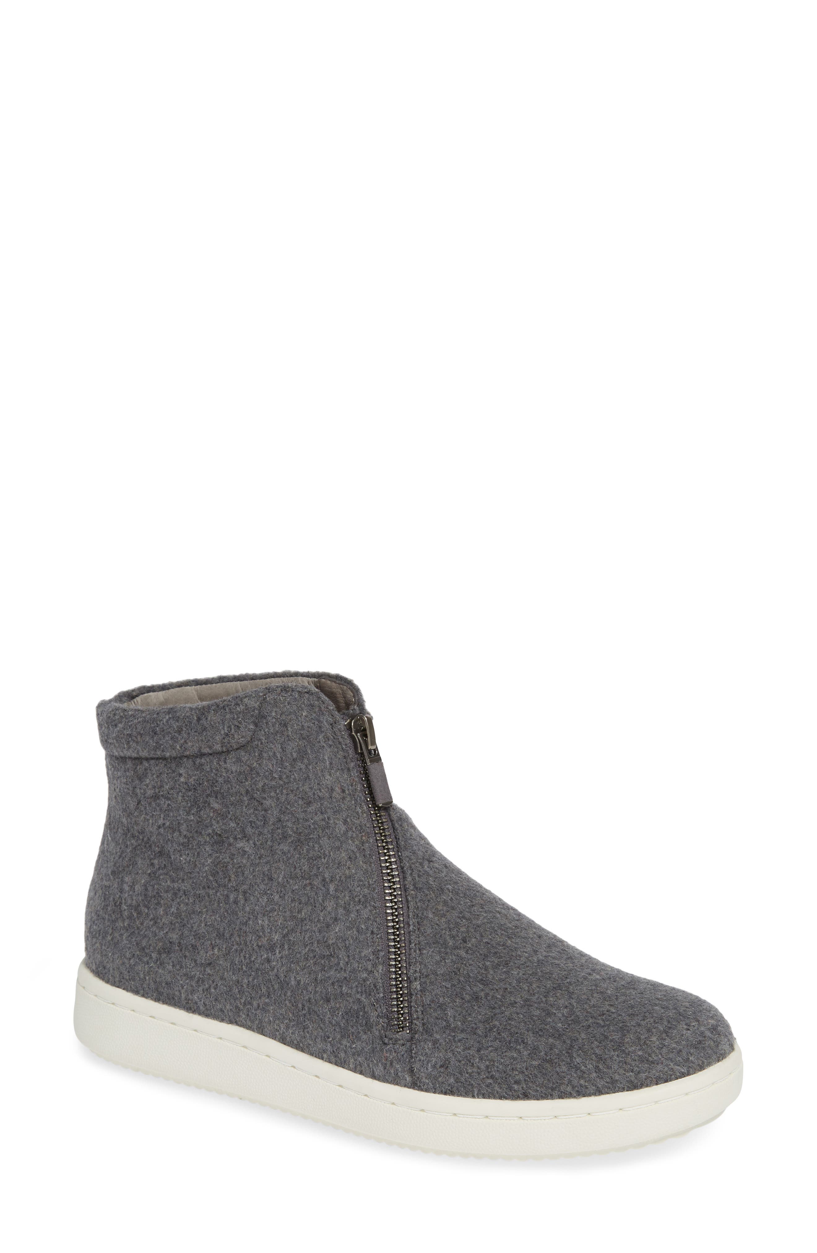 Eileen Fisher Bias Zip Sneaker, Grey