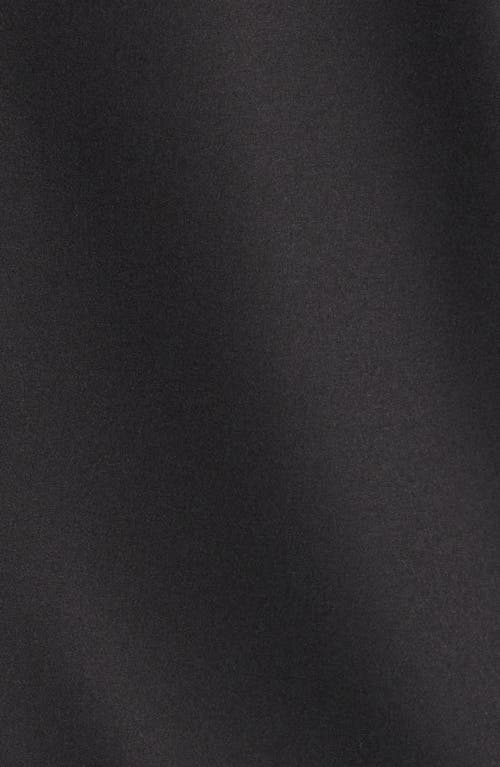 Open Edit Slim Fit Solid Stretch Button-up Shirt In Black
