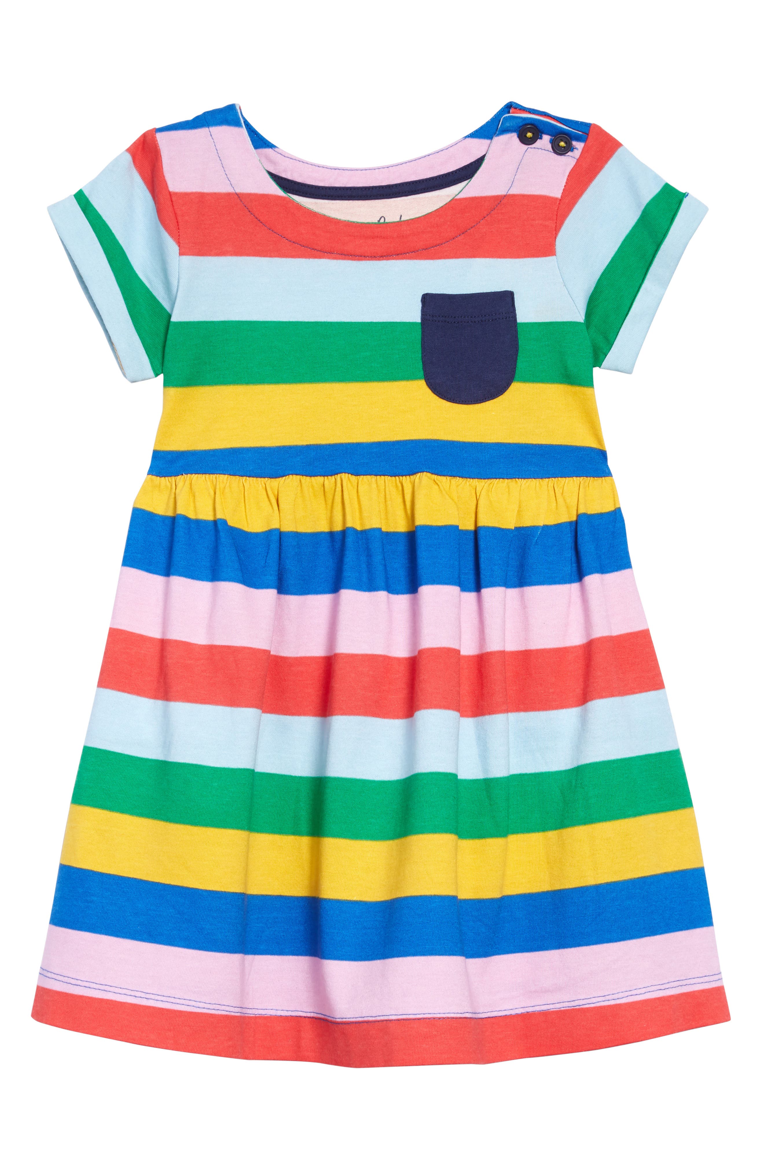 rainbow jersey dress